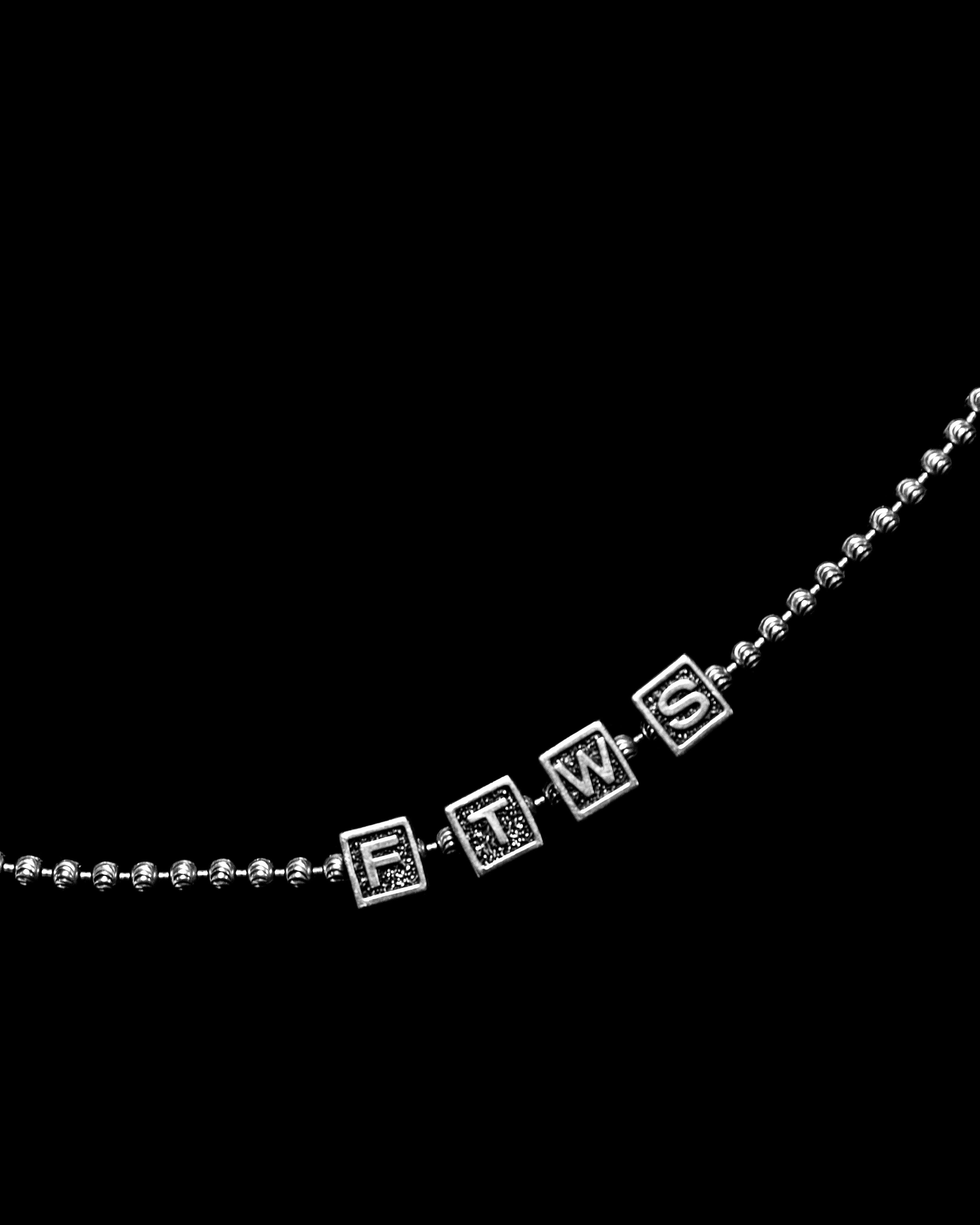 FTWS BLOCK CHARM NECKLACE – For Those Who Sin FTWS BLOCK CHARM NECKLACE – For Those Who Sin