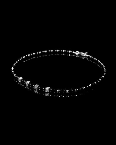 【BLACKPURPLE】23FW★ Midnight Full Exento Necklace-Onyx Black Onyx Pendant/large Black Onyx Pendant Necklace/black