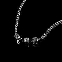 SINNERS BLOCK CHARM NECKLACE