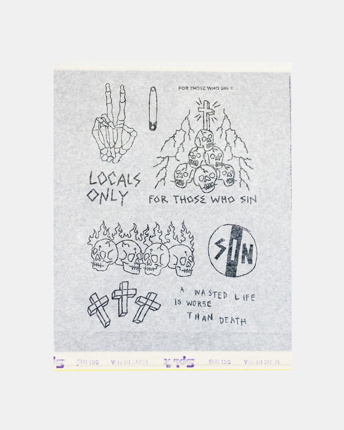 FTWS TATTOO FLASH ED. 3 "LOCALS ONLY"